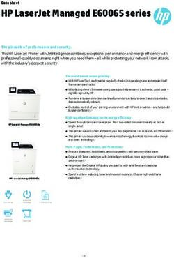 HP LaserJet Managed E60065 series - Data sheet - Laser Pros International