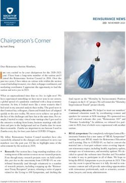 Chairperson's Corner - SOA