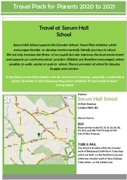Travel Pack for Parents 2020 to 2021 - Sarum Hall School