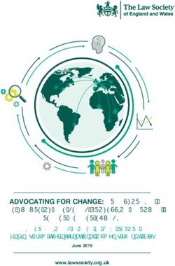 THE FUTURE OF THE LEGAL PROFESSION THROUGH - ADVOCATING FOR CHANGE: TRANSFORMING GREATER GENDER EQUALITY - The Law Society