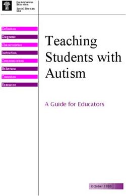 Teaching Students with Autism - A Guide for Educators - October 1999