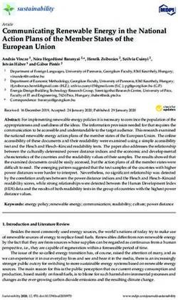 Communicating Renewable Energy in the National Action Plans of the Member States of the European Union - MDPI