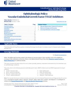 Ophthalmologic Policy: Vascular Endothelial Growth Factor (VEGF) Inhibitors