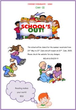 Holiday Homework - 2020 Class - III - BIG - Cambridge School - New ...