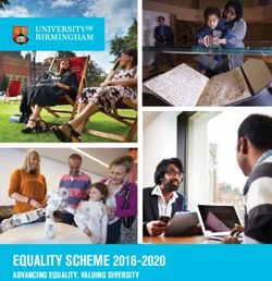 EQUALITY SCHEME 2016-2020 - ADVANCING EQUALITY, VALUING DIVERSITY - University of Birmingham Intranet