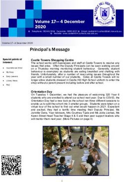 Principal's Message - Castle ...