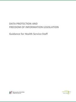 DATA PROTECTION AND FREEDOM OF INFORMATION LEGISLATION - Guidance for Health Service Staff