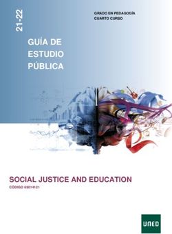 GUÍA DE ESTUDIO PÚBLICA - SOCIAL JUSTICE AND EDUCATION - GRADO EN PEDAGOGÍA CUARTO CURSO - Curso: 2022