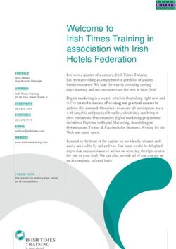 Welcome to Irish Times Training in association with Irish Hotels Federation