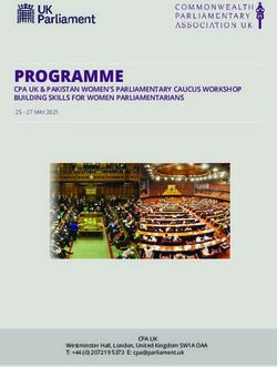 PROGRAMME CPA UK & PAKISTAN WOMEN'S PARLIAMENTARY CAUCUS WORKSHOP BUILDING SKILLS FOR WOMEN PARLIAMENTARIANS - Commonwealth Parliamentary ...