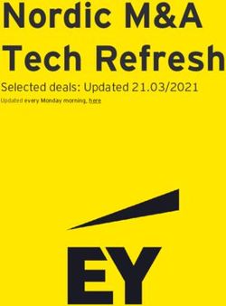 Nordic M&A Tech Refresh - Selected deals: Updated 21.03/2021 Updated every Monday morning, here - EY