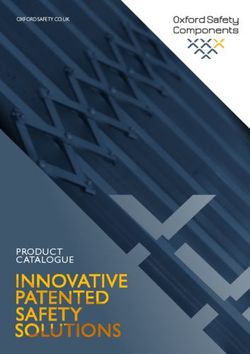 PRODUCT CATALOGUE - OXFORDSAFETY.CO.UK - Oxford Safety Components