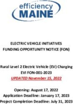 ELECTRIC VEHICLE INITIATIVES FUNDING OPPORTUNITY NOTICE (FON) EVI FON-001-2023 - Rural Level 2 Electric Vehicle (EV) Charging UPDATED November 15 ...