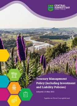 Treasury Management Policy (including Investment and Liability Policies) - Adopted: 13 May 2021