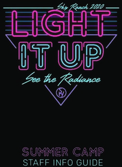 Summer Camp STAFF INFO GUIDE - Sky Ranch