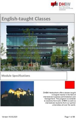 English-taught Classes - Module Specifications - DHBW Heidenheim