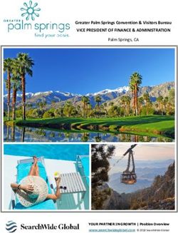 Greater Palm Springs Convention & Visitors Bureau - VICE PRESIDENT OF FINANCE & ADMINISTRATION Palm Springs, CA - SearchWide Global