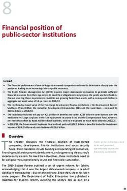 8 Financial position of public-sector institutions - National Treasury