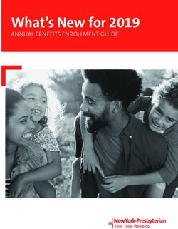 What's New for 2019 ANNUAL BENEFITS ENROLLMENT GUIDE