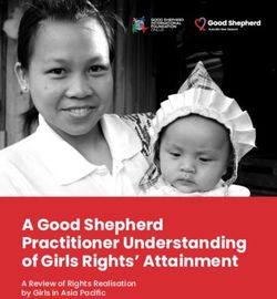 A Good Shepherd Practitioner Understanding of Girls Rights' Attainment - A Review of Rights Realisation by Girls in Asia Pacific