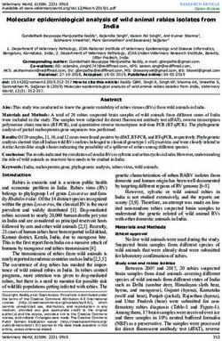 Molecular epidemiological analysis of wild animal rabies isolates from India - Veterinary World