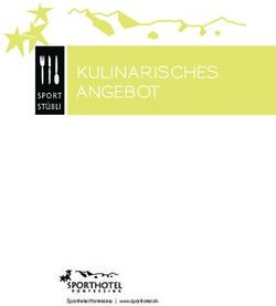 KULINARISCHES ANGEBOT - Sporthotel Pontresina