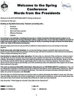 Welcome to the Spring Conference Words from the Presidents - Minnesota Council of Teachers of Mathematics