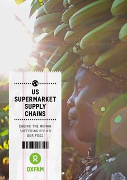 US Supermarket Supply Chains - ENDING THE HUMAN SUFFERING BEHIND OUR FOOD - Business and Human Rights