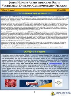 JOHNS HOPKINS ARRHYTHMOGENIC RIGHT VENTRICULAR DYSPLASIA/CARDIOMYOPATHY PROGRAM - Johns Hopkins Medicine