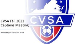 CVSA Fall 2021 Captains Meeting - Prepared by CVSA Executive Board - Central Virginia Soccer ...