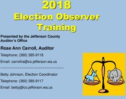 2018 Election Observer Training - Jefferson County, WA