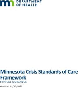 Minnesota Crisis Standards of Care Framework - ETHICAL GUIDANCE Updated: 01/10/2020