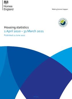 Housing statistics 1 April 2020 - 31 March 2021 - Published 22 June 2021 Making homes happen - GOV.UK