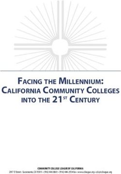 FACING THE MILLENNIUM: CALIFORNIA COMMUNITY COLLEGES INTO THE 21ST CENTURY - COMMUNITY COLLEGE LEAGUE OF CALIFORNIA