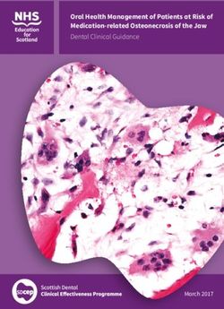 Oral Health Management of Patients at Risk of Medication-related Osteonecrosis of the Jaw - Dental Clinical Guidance - SDCEP