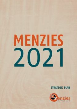 STRATEGIC PLAN - School of Health ...