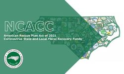 American Rescue Plan Act of 2021 Coronavirus State and Local Fiscal Recovery Funds