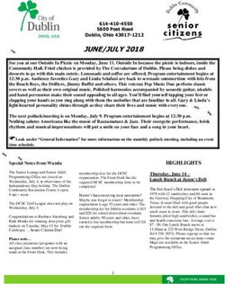 JUNE/JULY 2018 - City of Dublin