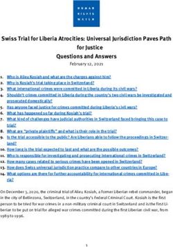 Swiss Trial for Liberia Atrocities: Universal Jurisdiction Paves Path for Justice Questions and Answers