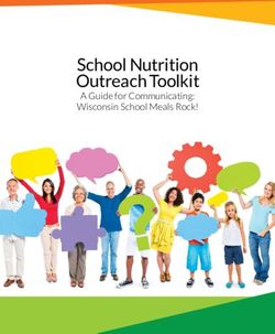 School Nutrition Outreach Toolkit - A Guide for Communicating: Wisconsin School Meals Rock! - Wisconsin Department of ...