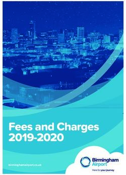 Fees and Charges 2019-2020 - birminghamairport.co.uk Here for your journey - Birmingham Airport