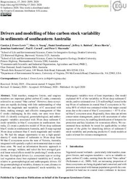 Drivers and modelling of blue carbon stock variability in sediments of southeastern Australia