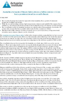 Australian Actuaries Climate Index shows a lull in extreme events but a persistent trend in overall climate