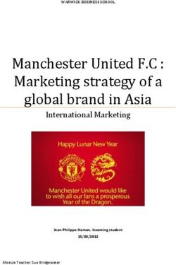 Manchester United F.C : Marketing strategy of a brand Asia - International Marketing