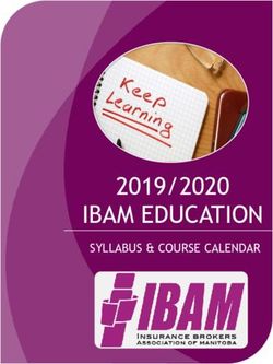 IBAM EDUCATION 2019/2020 - SYLLABUS & COURSE CALENDAR - Insurance Brokers ...