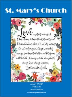 St. Mary's Church - January 17, 2021 PO Box 456 Minooka, Il 60447 www.stmarysminooka.com - St. Mary's Catholic Church