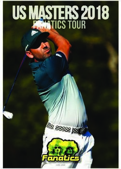 US MASTERS 2018 fanatics tour