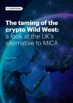 THE TAMING OF THE CRYPTO WILD WEST: A LOOK AT THE UK'S ALTERNATIVE TO MICA MARCH 2021