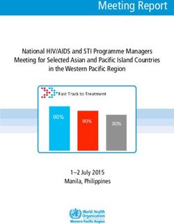 Meeting Report National HIV/AIDS and STI Programme Managers Meeting for Selected Asian and Pacific Island Countries in the Western Pacific Region ...