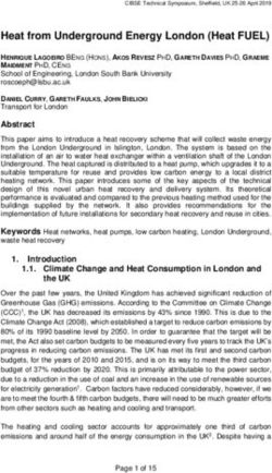 Heat from Underground Energy London (Heat FUEL) - Euroheat & Power